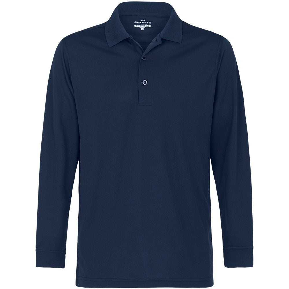 YAECA PARK｜24SS Long Sleeve Polo（Navy・L） LONG SLEEVE NAVY : Men's Sporte Leisure BA Polo – Shepparton Bowls