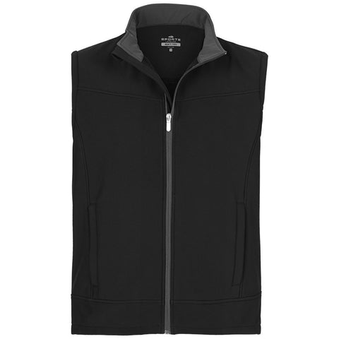 BLACK Showerproof Soft Tech Thermo Vest