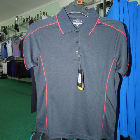 NAVY/RED TRIM - Aero Sporte Leisure Ladies BA Approved Tournament Top SIZE 10