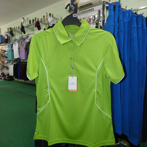 LIME / WHITE TRIM - Aero Sporte Leisure Ladies BA Approved Tournament Top SIZE 16