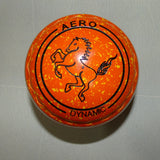 Second Hand : Aero Dynamic Size 3.5H Orange/Yellow : Horse