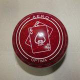 Aero Optima Size 3H Maroon/Red : Playing Cards