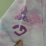 Purple Flowers : Ladies BA Tournament Top SIZE 18