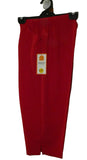 RED : Traditional Fit 3/4 Pedal Pushers