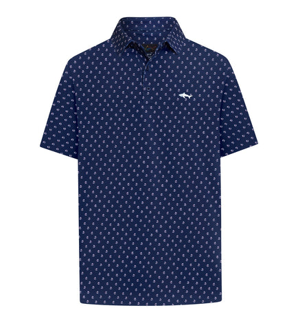 Paradise Navy : Greg Norman: Men's BA Tournament Polo LARGER SIZES
