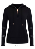 Kelsey Cottrell Rose Gold Black Hoodie