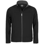 Men's BLACK Showerproof Soft Tech Jacket : Sporte Leisure